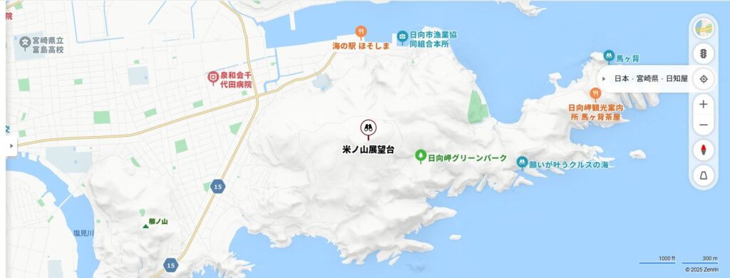 米の山の位置